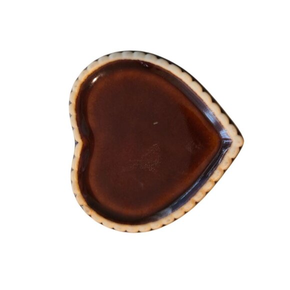 Vintage Asian Trinket Jewelry Box Peacock Floral Hand Painted ceramic keepsake - Picture 6 of 9